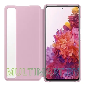 Чехол Samsung Smart Clear View Cover для Galaxy S20 FE (лавандовый) картинка 3
